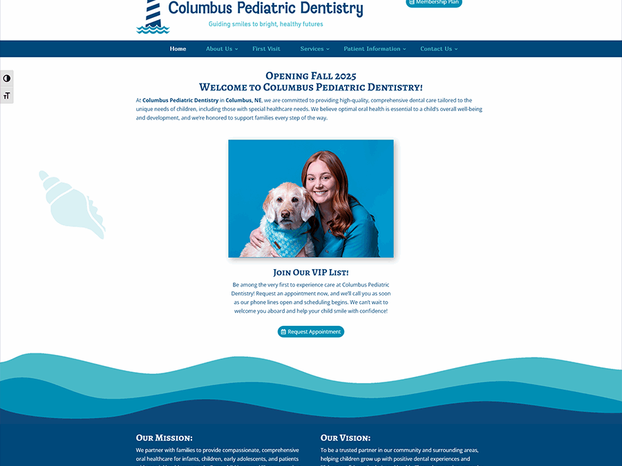 Columbus Pediatric Dentistry Website