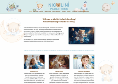 Nicolini Pediatric Dentistry Website