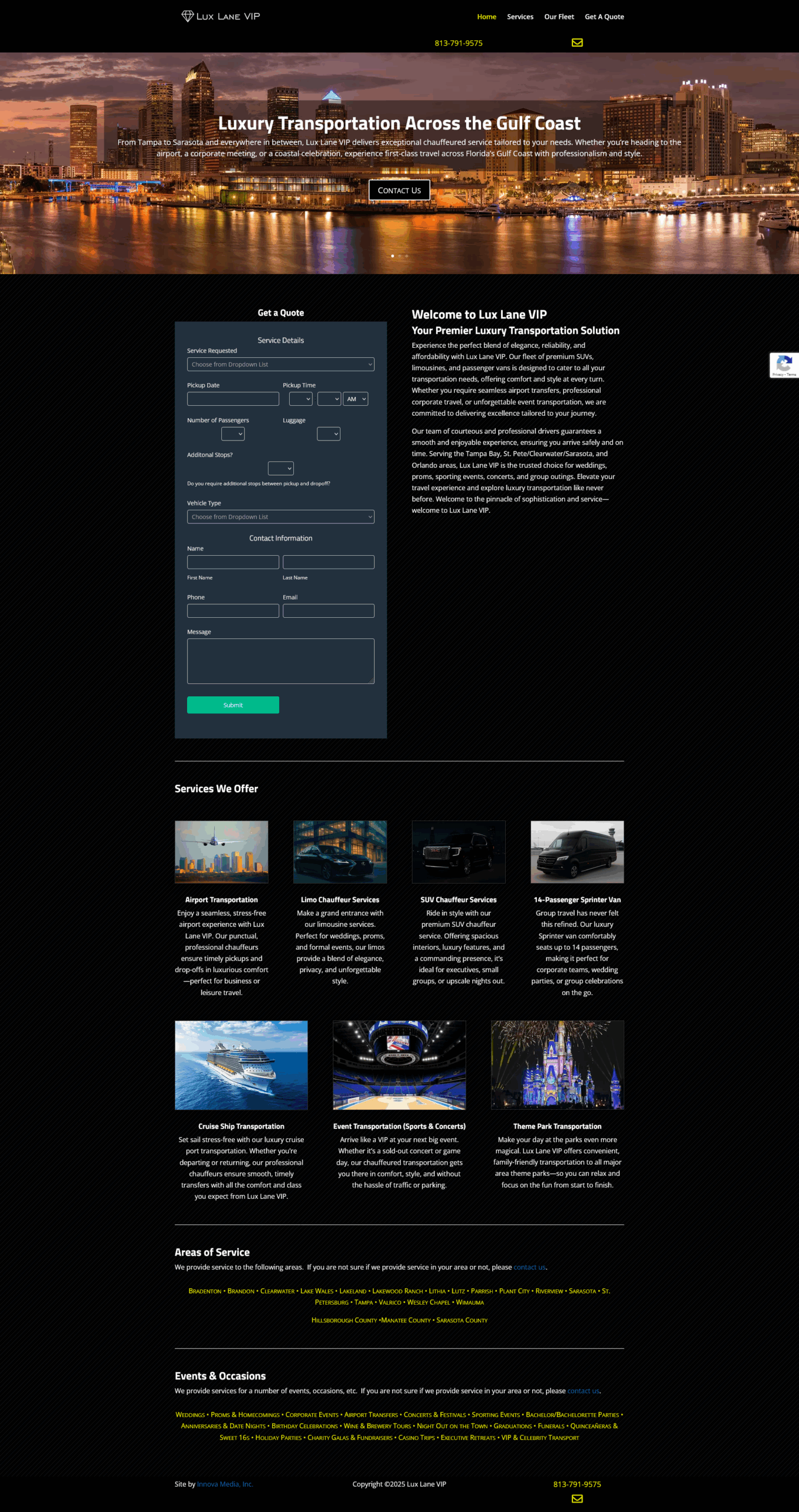 Lux Lane VIP Home Page