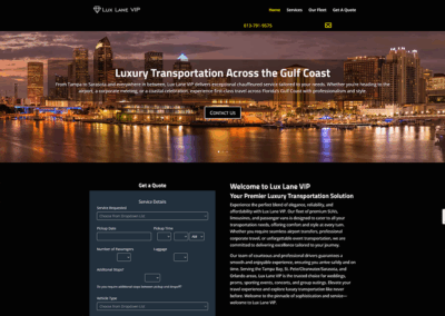 Lux Lane VIP Website