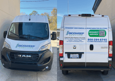 Vinyl Wrap Design for BioSweep Services’ Work Van